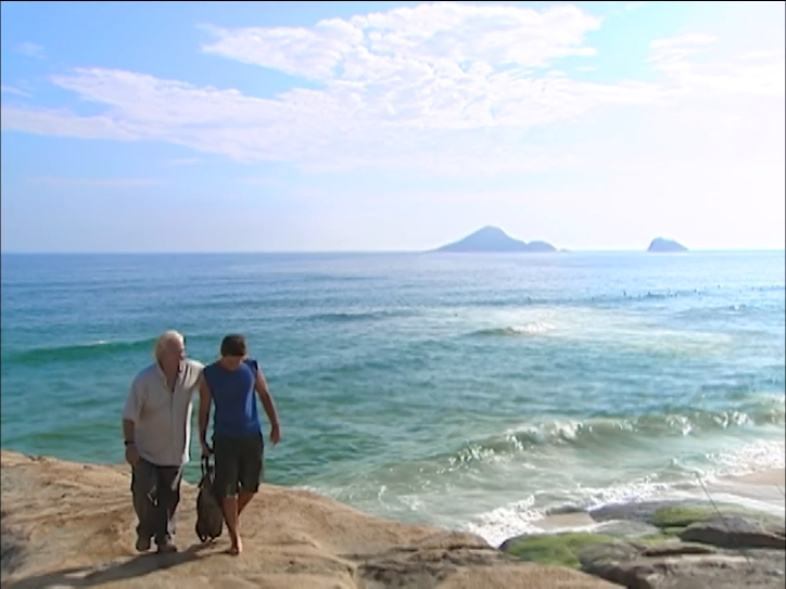 Odete, Dr. Albieri y Leo en Pedra da Macumba